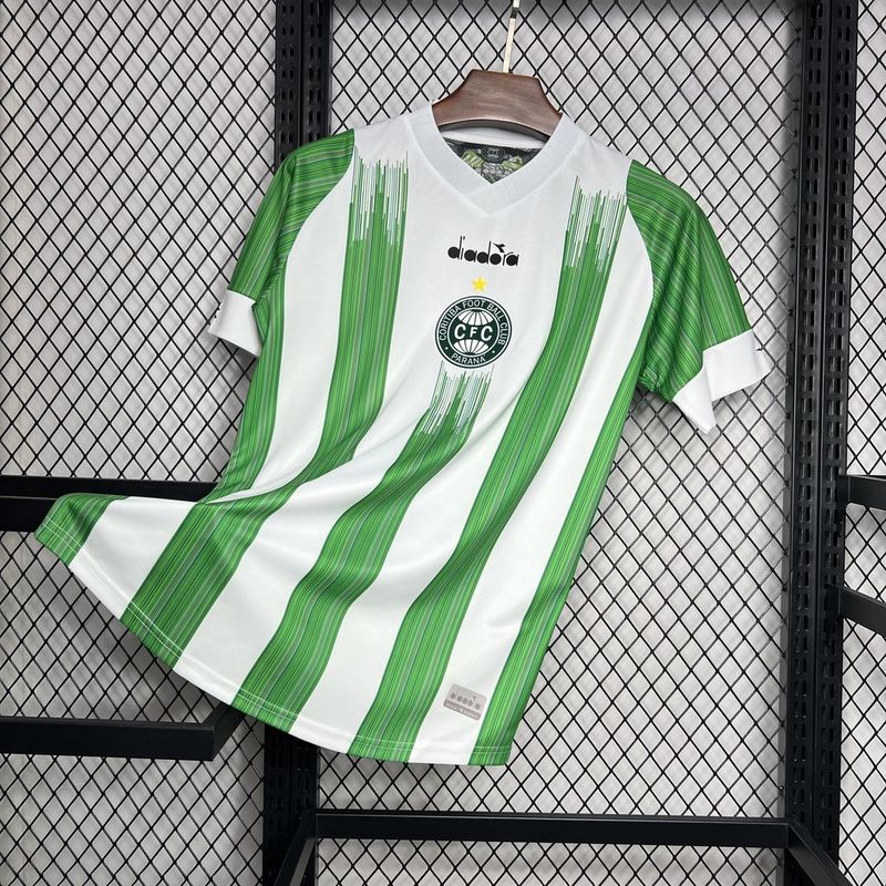 Camisa do Coritiba 24/25 Verde Listrada