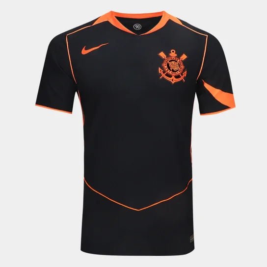 Camisa Nike Corinthians (Total 90) III 2025 - Preta e Laranja - Mascul ...