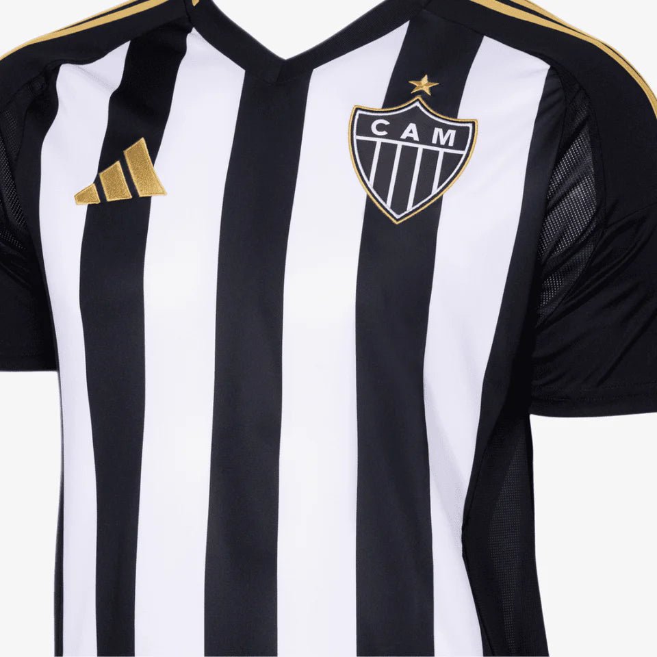 Camisa 1 Atlético MG 25/26 Preta e branca - DA Sports Oficial