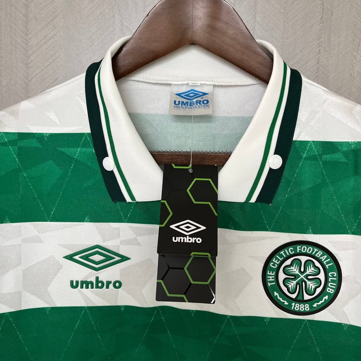 Camisa Celtic Retrô 1987/1989 Verde e Branca - Umbro - DA Sports Oficial