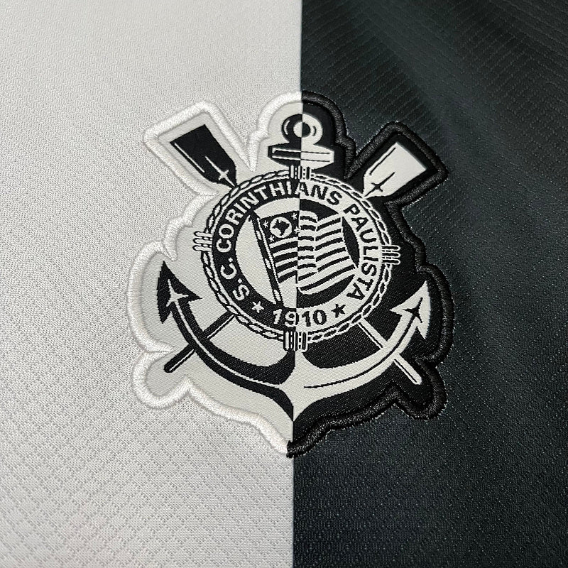 Camisa Corinthians IlI 24/25 Nike - Preto e Branco - (Feminina) - DA Sports Oficial