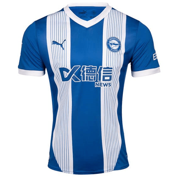 Camisa do Alavés I 24/25 Branca e azul - DA Sports Oficial