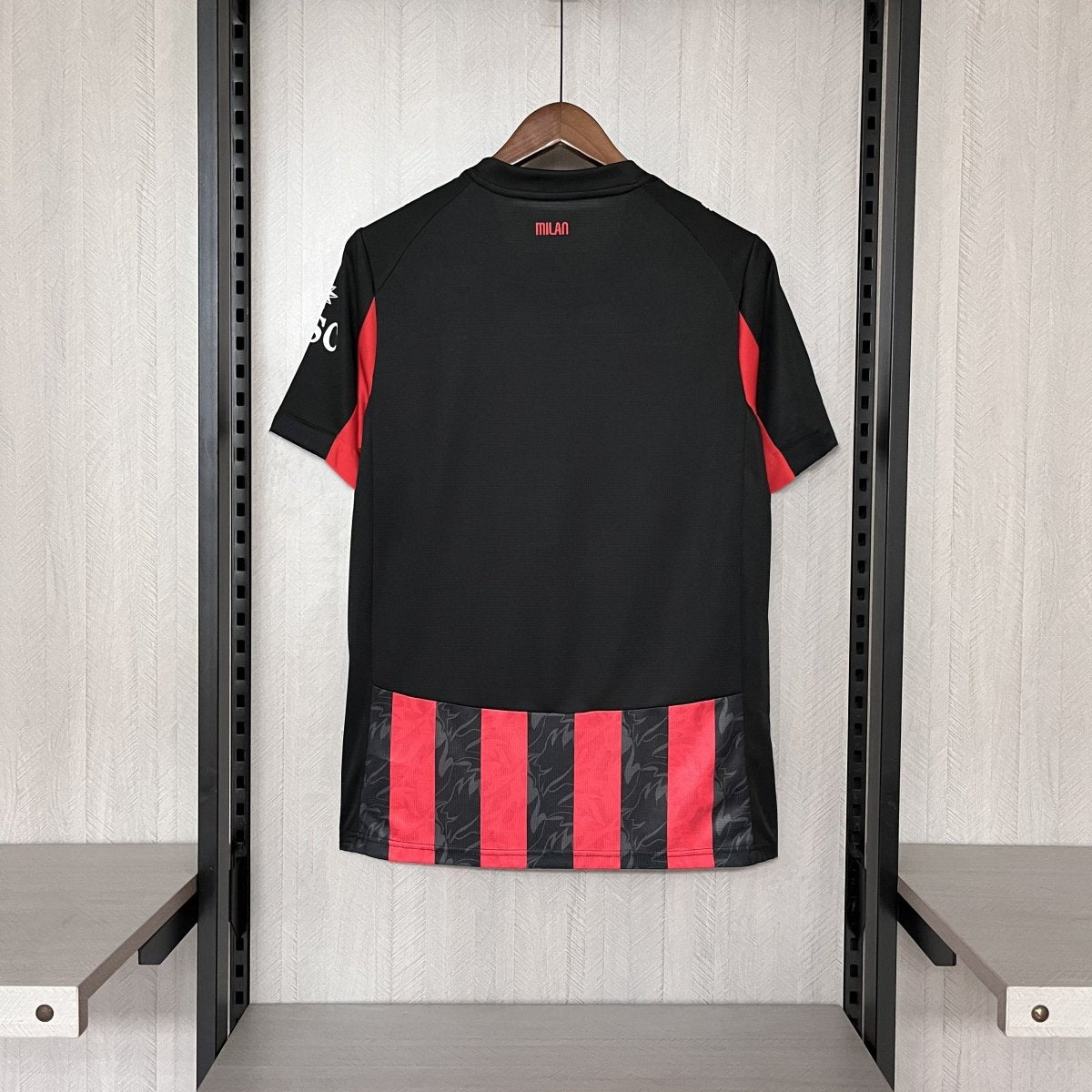 Camisa do Milan Titular 2025 Vermelha+preta - DA Sports Oficial
