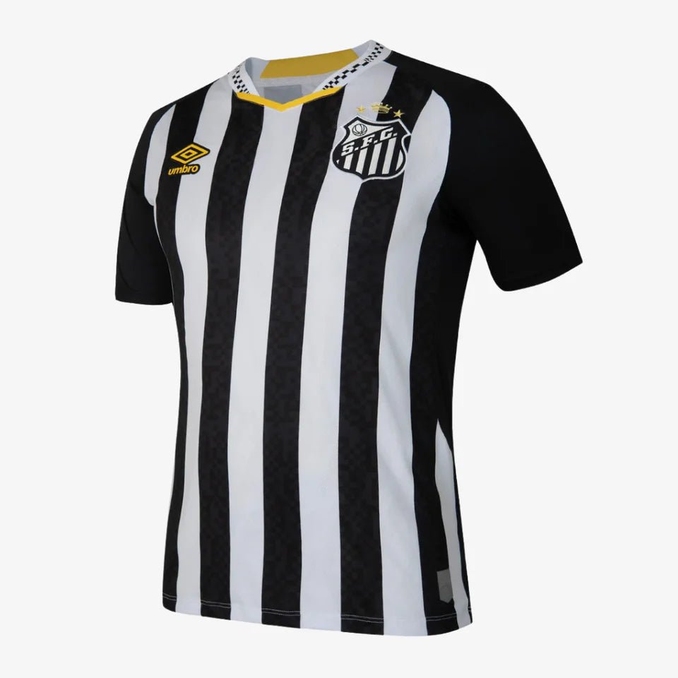 Camisa do Santos I 2025 preta e branca - DA Sports Oficial