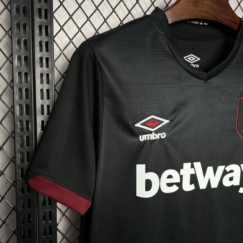Camisa do West Ham Third 24/25 - Preta - DA Sports Oficial