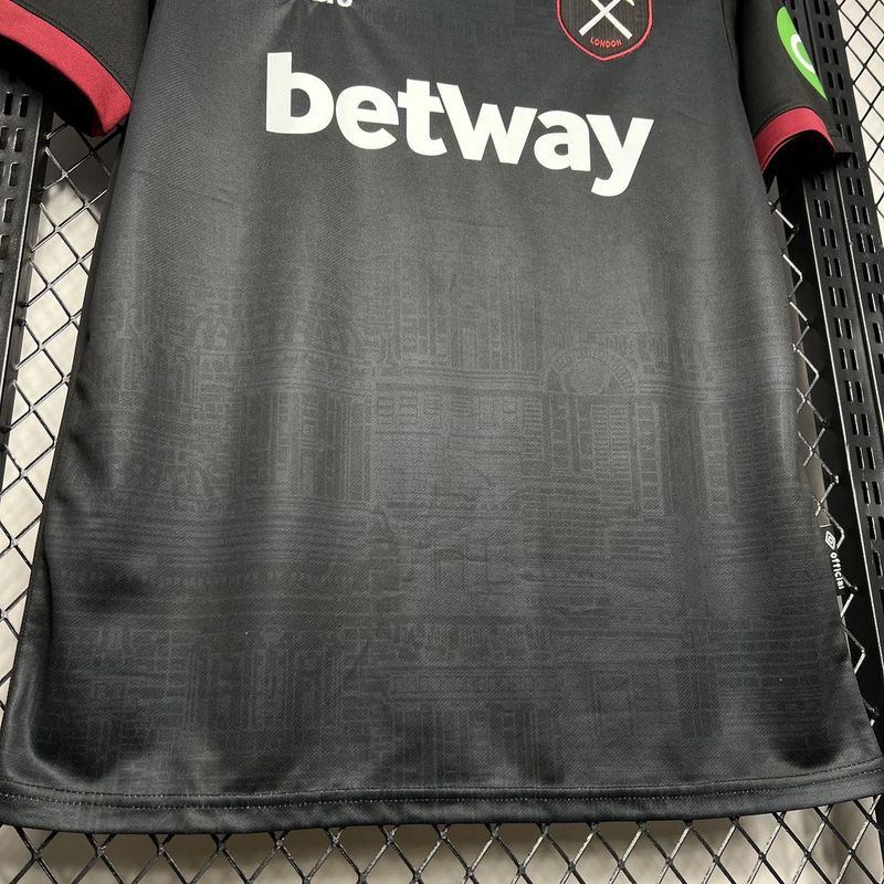 Camisa do West Ham Third 24/25 - Preta - DA Sports Oficial