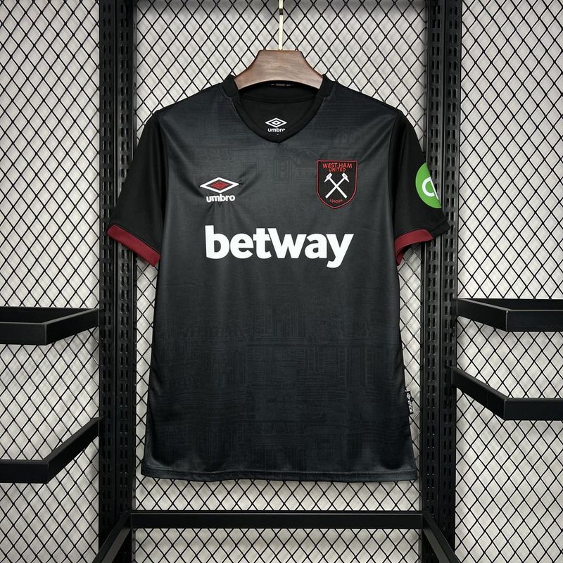 Camisa do West Ham Third 24/25 - Preta - DA Sports Oficial