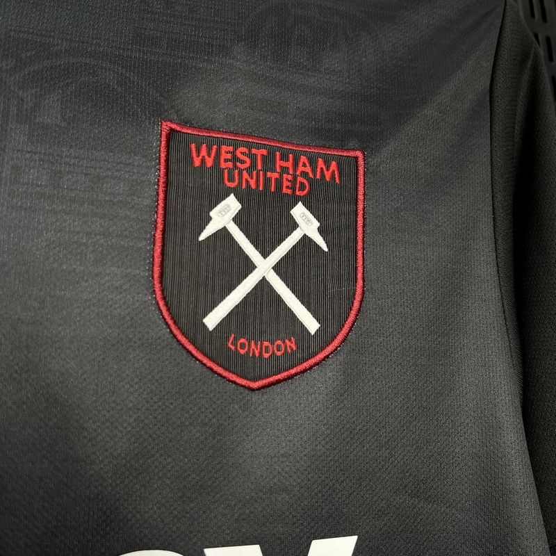 Camisa do West Ham Third 24/25 - Preta - DA Sports Oficial