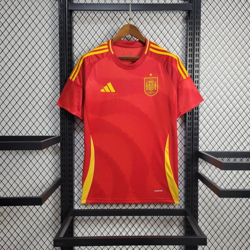 Camisa Espanha Home 24/25 s/n° Torcedor Adidas Masculino - Vermelho - DA Sports Oficial