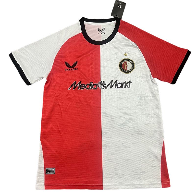 Camisa Feyenoord Home 24/25 Branca e Vermelha - DA Sports Oficial