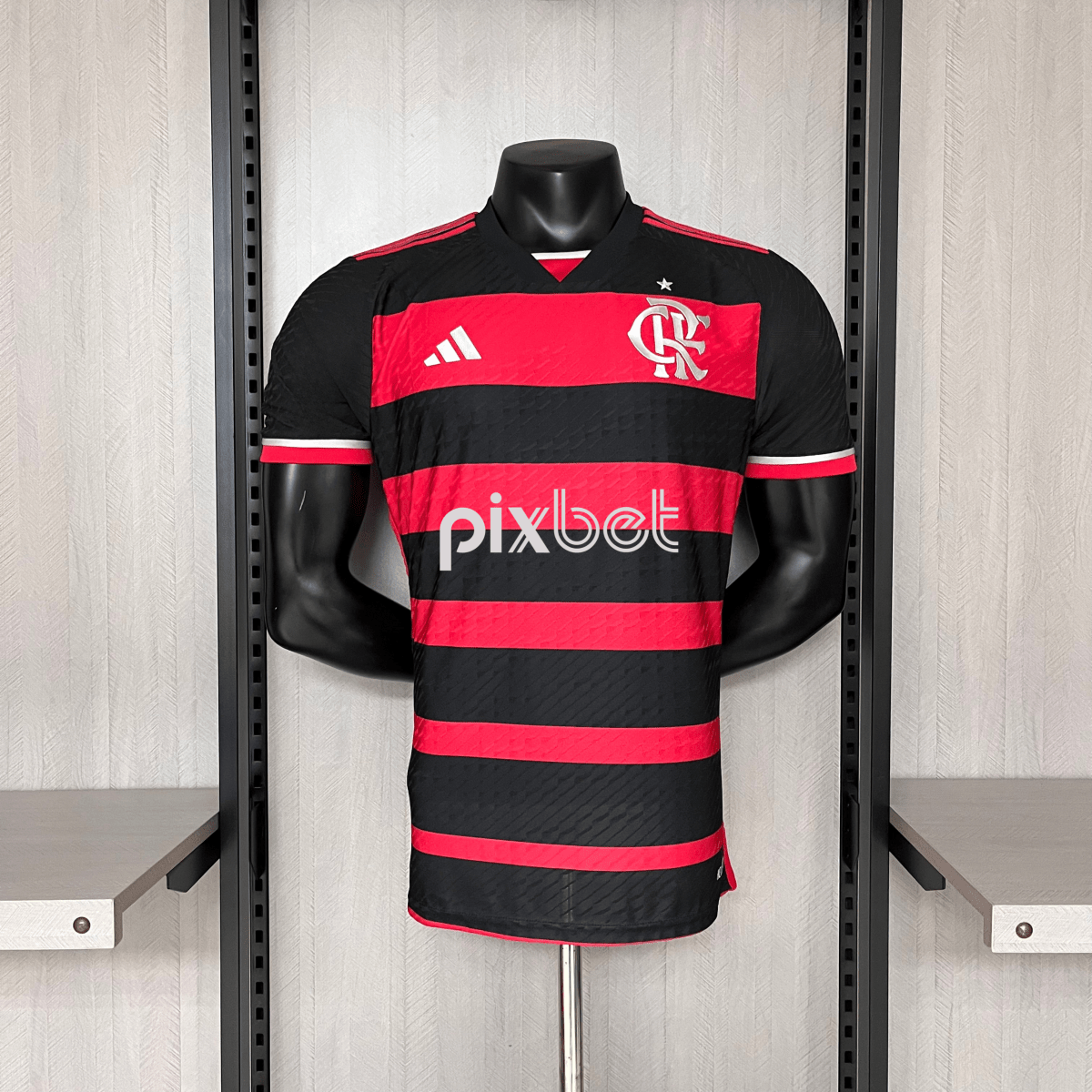 Camisa Flamengo I 24/25 s/n° Jogador Adidas Masculina - Vermelho+Preto - DA Sports Oficial
