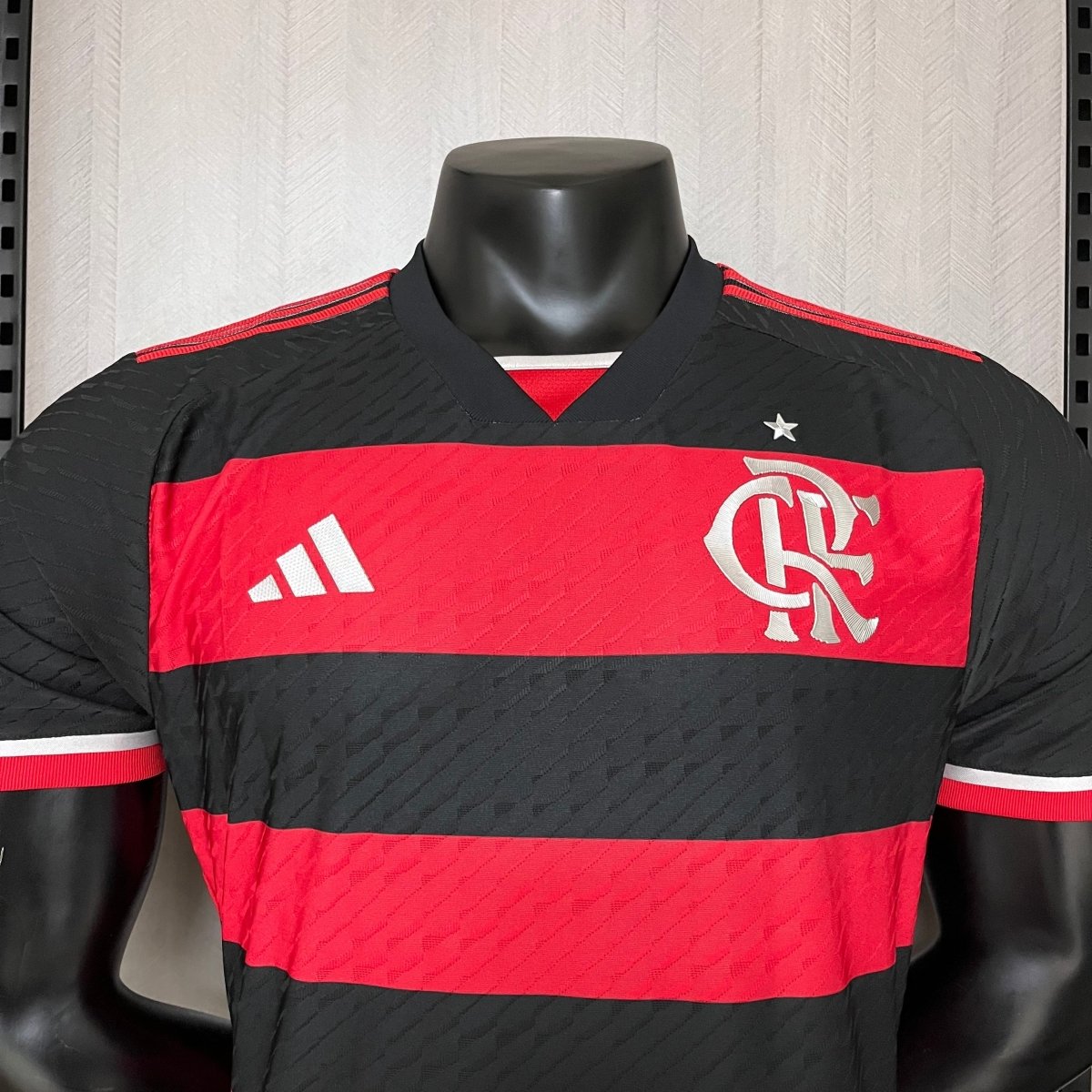 Camisa Flamengo I 24/25 s/n° Jogador Adidas Masculina - Vermelho+Preto - DA Sports Oficial