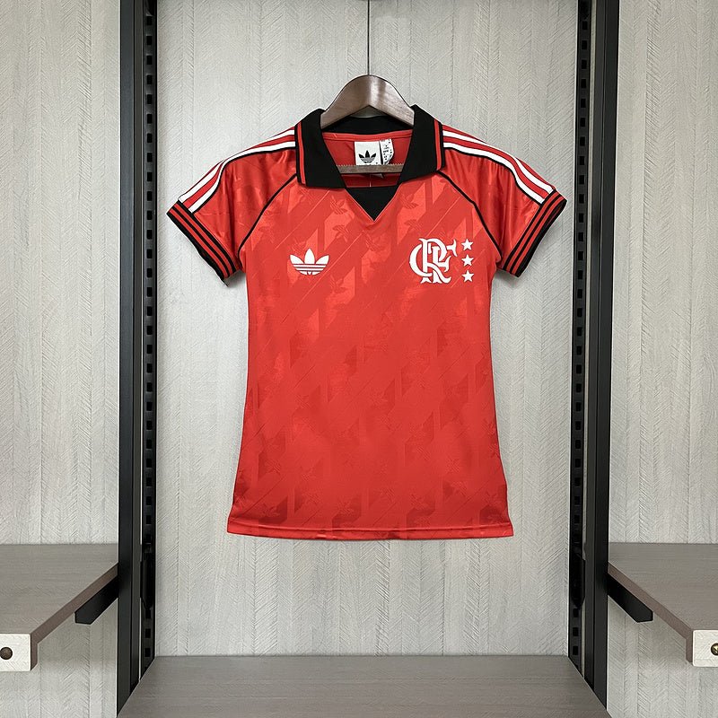 Camisa Flamengo Lifestyle 24/25 - Vermelho - (Feminina) - DA Sports Oficial