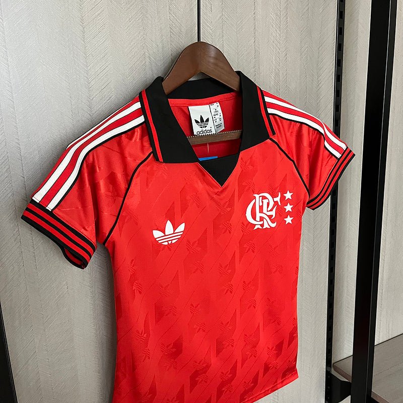 Camisa Flamengo Lifestyle 24/25 - Vermelho - (Feminina) - DA Sports Oficial