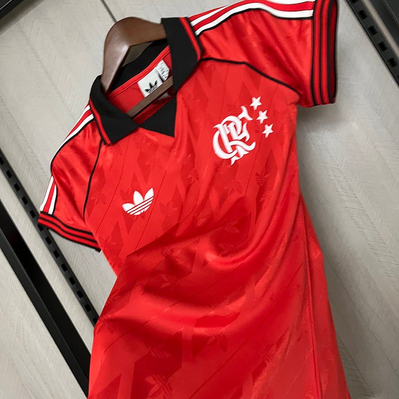Camisa Flamengo Lifestyle 24/25 - Vermelho - (Feminina) - DA Sports Oficial