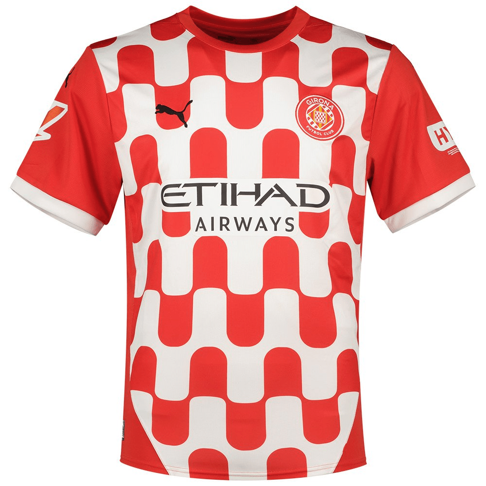 Camisa Girona I 24/25 Puma - Vermlha e Branco - DA Sports Oficial