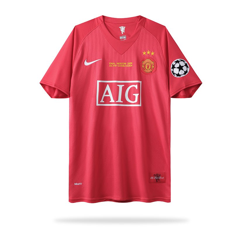 Camisa Manchester United 2007/08 - Retrô Masculino - Vermelho – DA