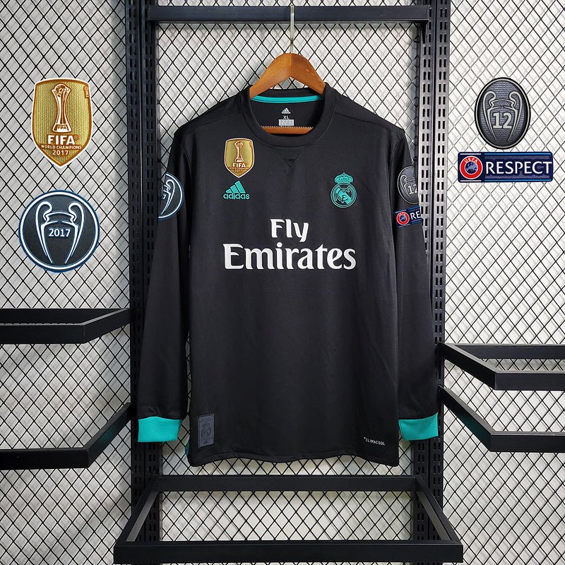 Camisa Manga Longa Real Madrid 17 - 18 Com patchs - DA Sports Oficial