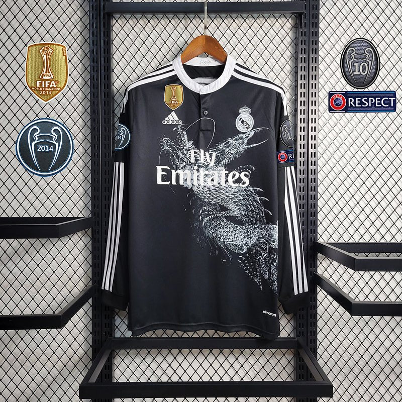 Camisa Manga Longa Real Madrid 2014 Com patchs - DA Sports Oficial