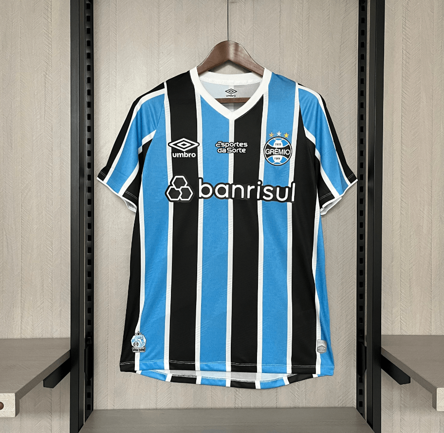 Camisa Masculina Umbro Gremio Oficial 24/25 Torcedor (Com todos patrocinadores) - DA Sports Oficial