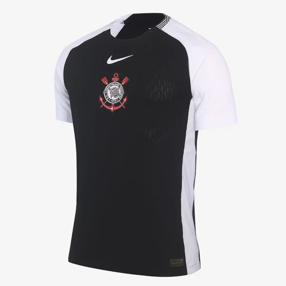 Camisa Nike Corinthians II 2025 Torcedor - Preta e Branca - Masculina - DA Sports Oficial