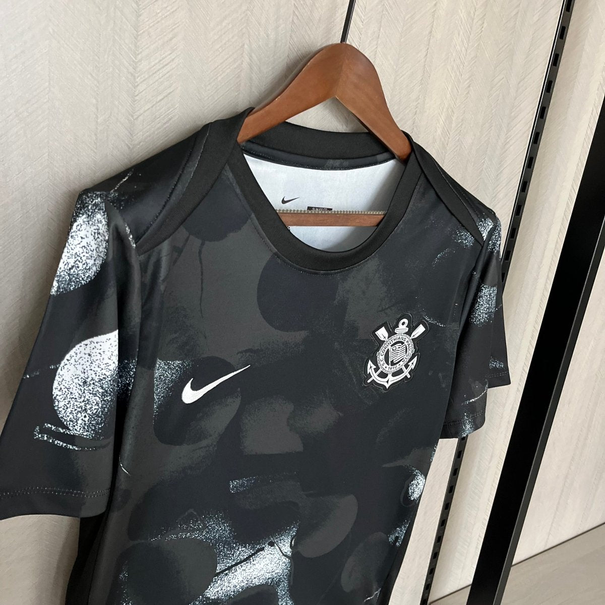 Camisa Nike Corinthians Pré - Jogo 25/26 Masculina - Preto - DA Sports Oficial