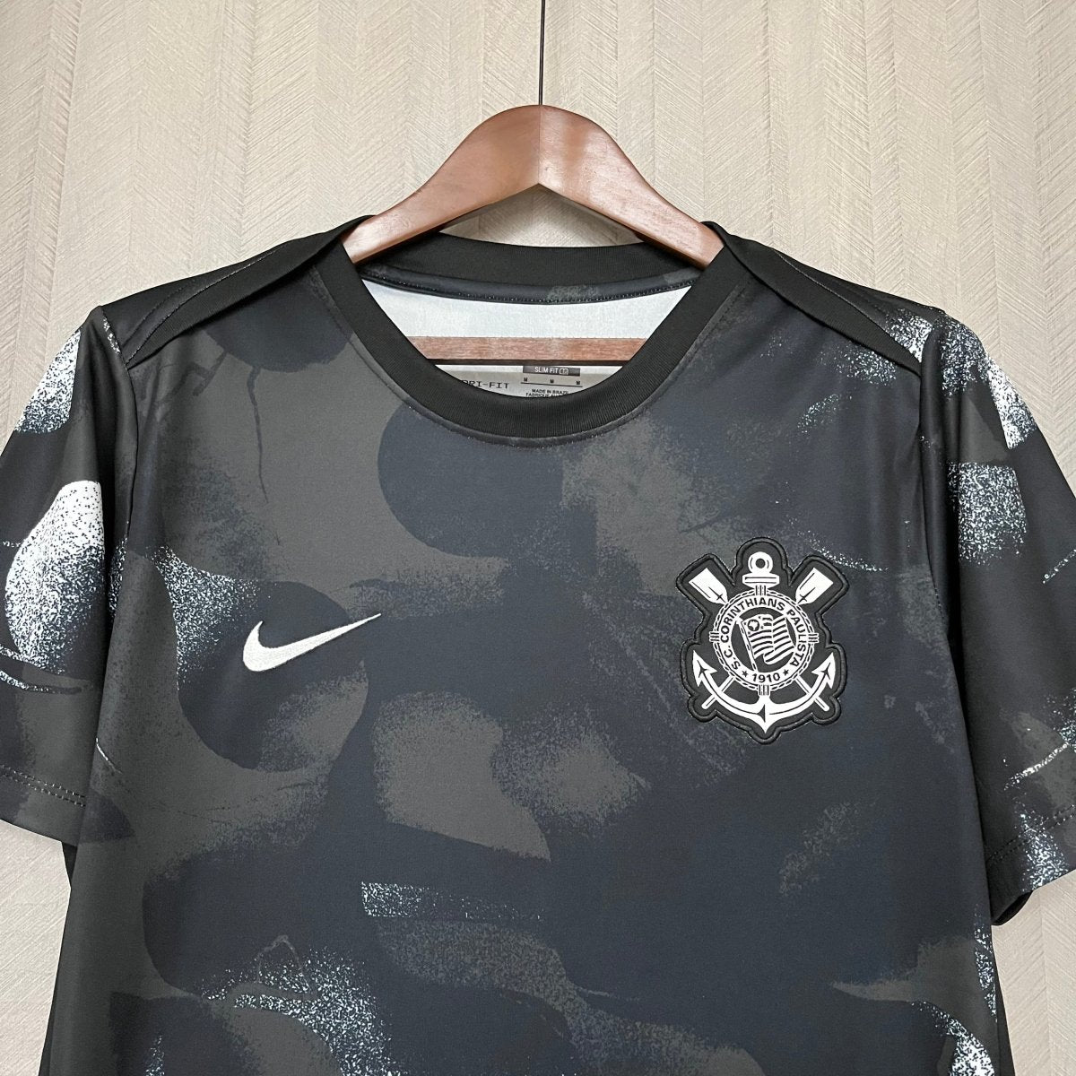 Camisa Nike Corinthians Pré - Jogo 25/26 Masculina - Preto - DA Sports Oficial
