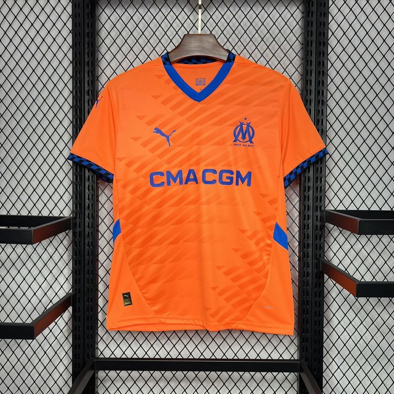Camisa Olympique de Marseille Ill 24/25 Puma - Laranja - DA Sports Oficial