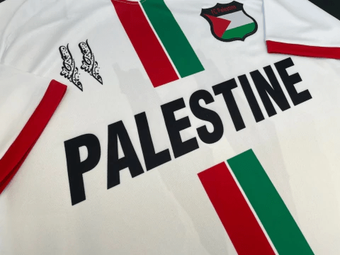 Camisa Palestina 2023/24 (Club Desportivo Palestino) - Torcedor Masculina - Branca - DA Sports Oficial