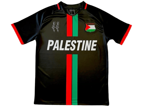 Camisa Palestina 2023/24 (Club Desportivo Palestino) - Torcedor Masculina - Preta - DA Sports Oficial