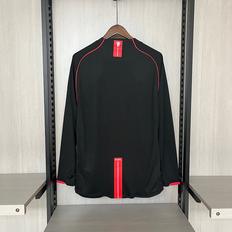 Camisa Retrô Away II do Manchester United 2007 Preta - Manga Longa - DA Sports Oficial