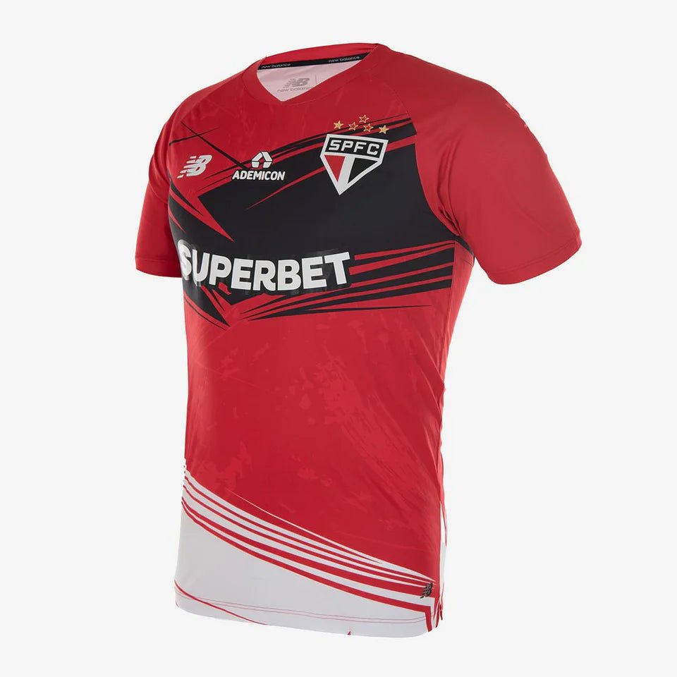 Camisa São Paulo 2025/26 s/n° Goleiro New Balance Masculina - Vermelho+Preto - DA Sports Oficial