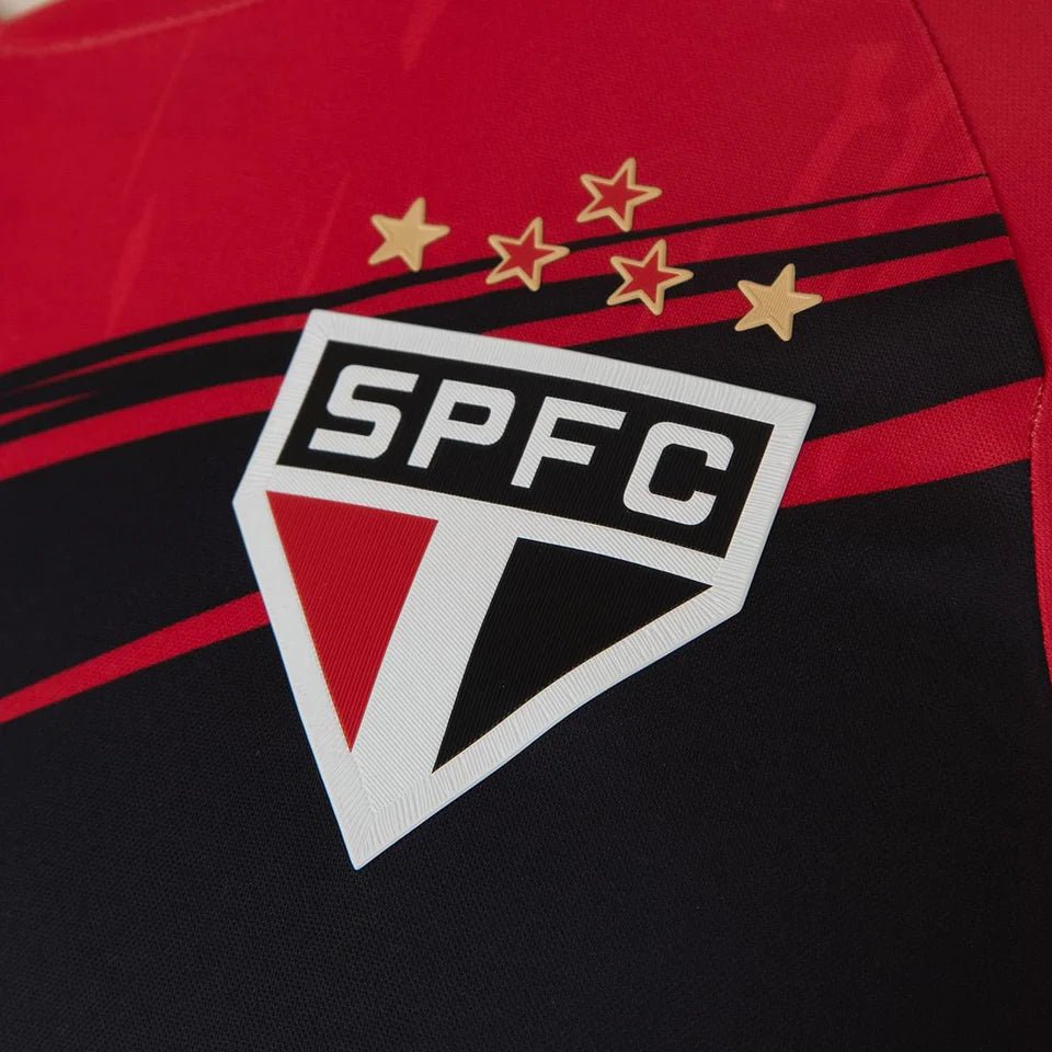 Camisa São Paulo 2025/26 s/n° Goleiro New Balance Masculina - Vermelho+Preto - DA Sports Oficial