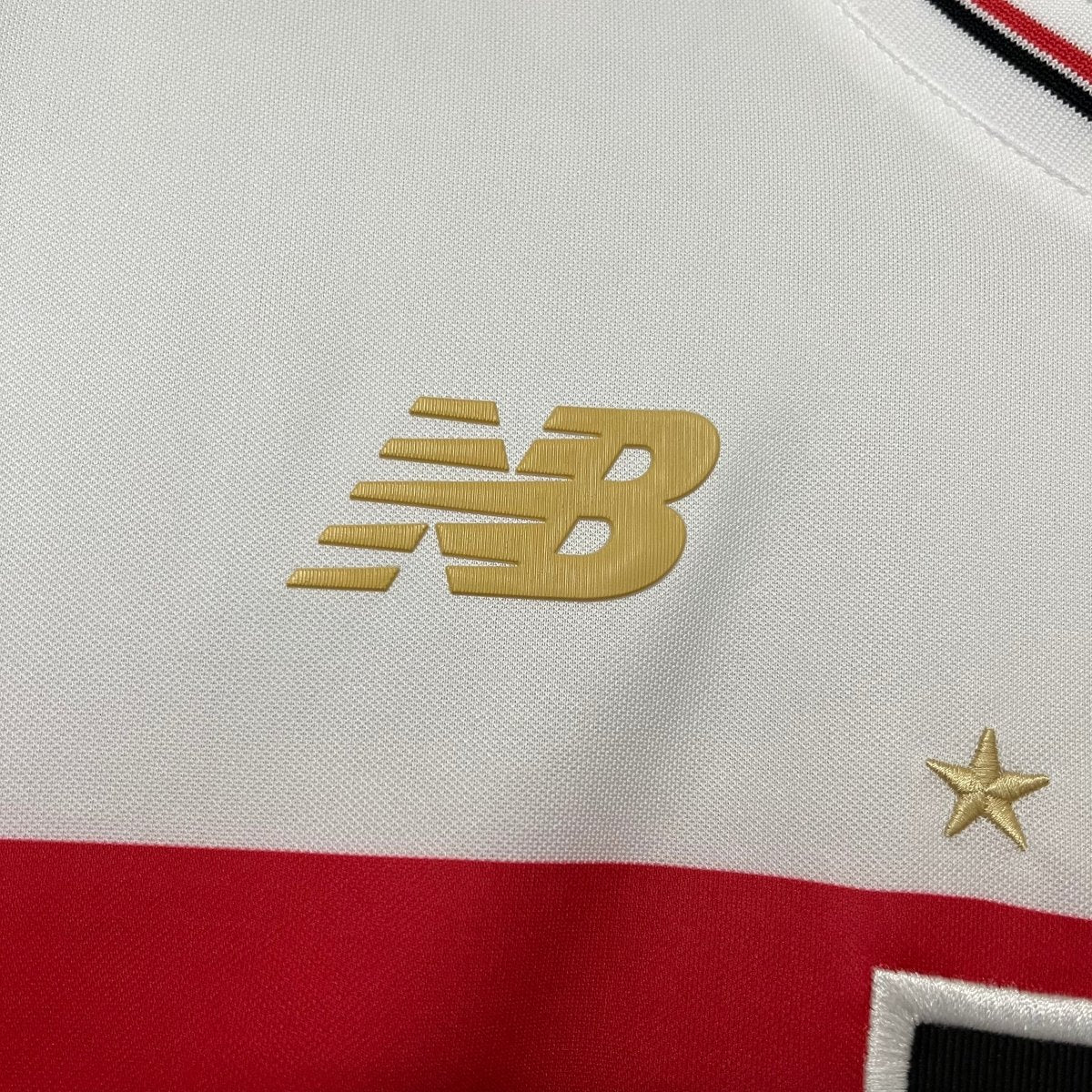 Camisa São Paulo 25/26 Casa New Balance Masculina - Branco+Vermelho - DA Sports Oficial