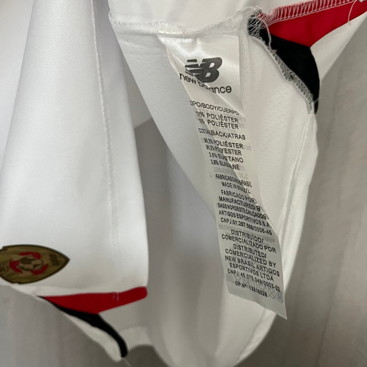Camisa São Paulo 25/26 Casa New Balance Masculina - Branco+Vermelho - DA Sports Oficial
