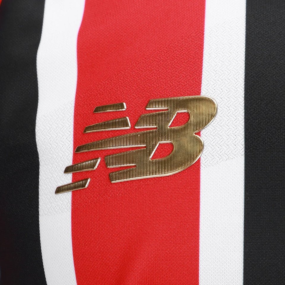 Camisa São Paulo 25/26 Fora New Balance Masculina - Preto+Vermelho - Jogador - DA Sports Oficial