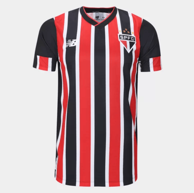 Camisa São Paulo I 24/25 New Balance - Vermelha e preta - DA Sports Oficial