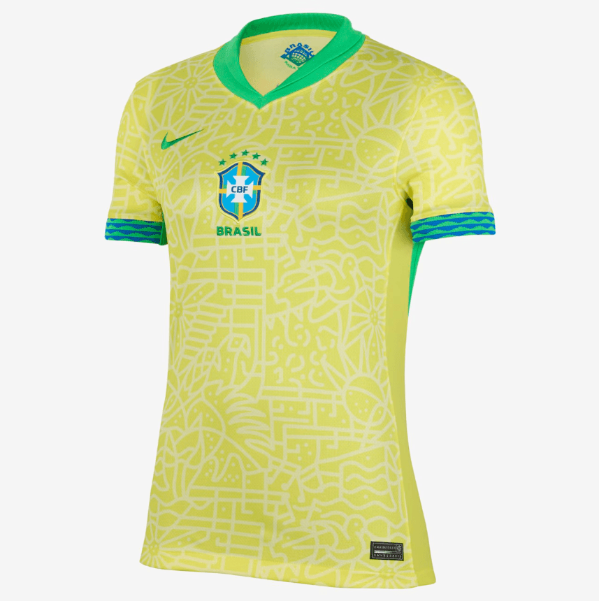 Camisa Seleção Brasil I 24/25 Nike - Amarela - (Feminina) - DA Sports Oficial