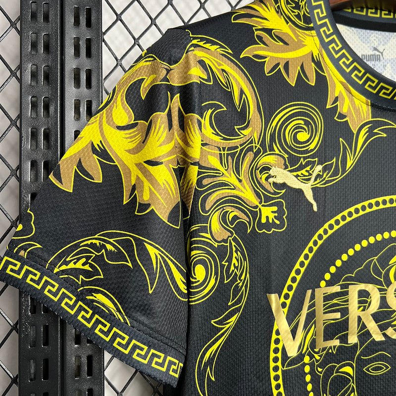 Camisa Seleção Itália x Versace - Puma - Preto e Dourado - DA Sports Oficial