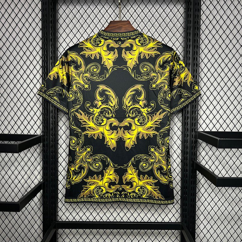 Camisa Seleção Itália x Versace - Puma - Preto e Dourado - DA Sports Oficial