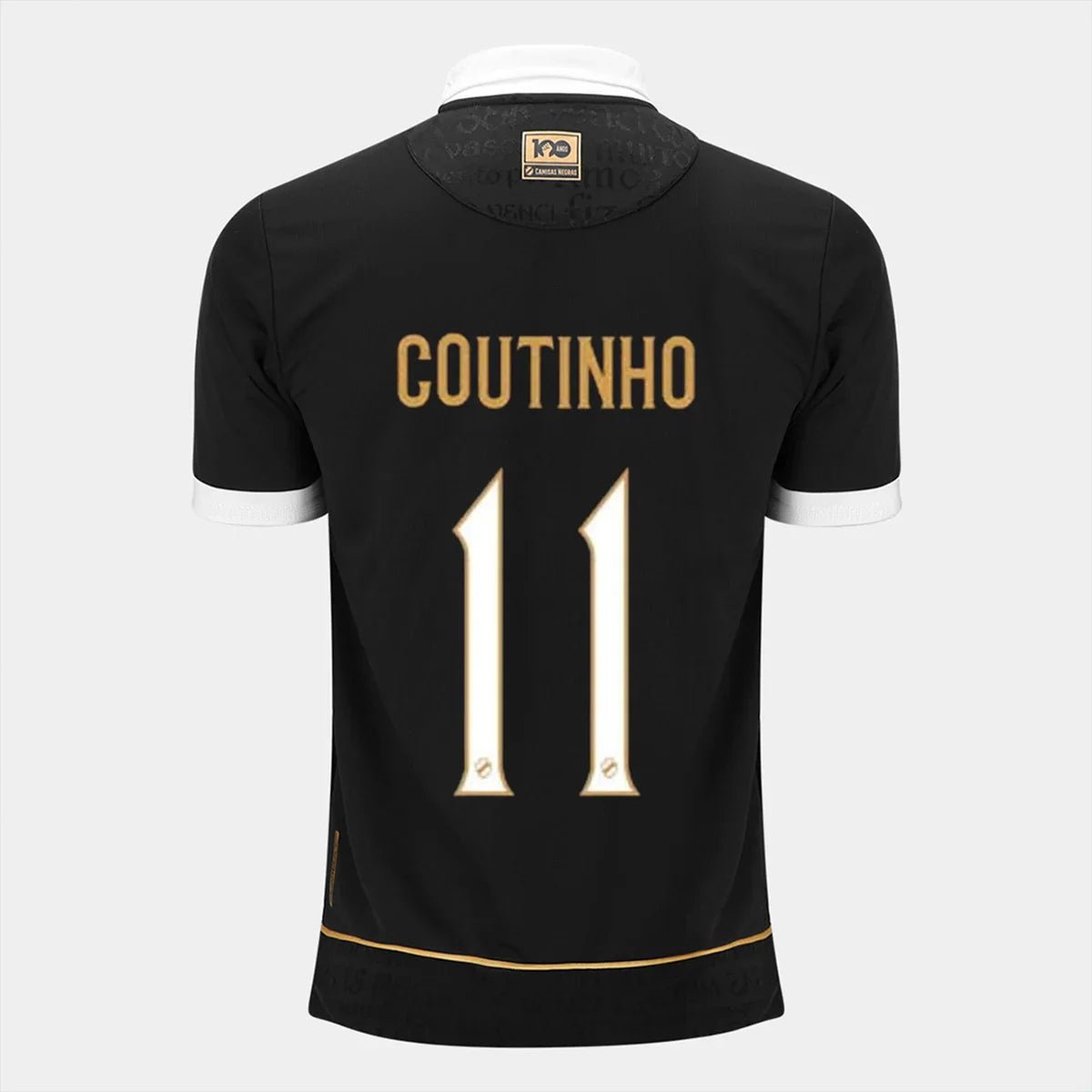 Camisa Vasco da Gama III 23/24 Kappa - Camisas Negras - COUTINHO 11 - DA Sports Oficial