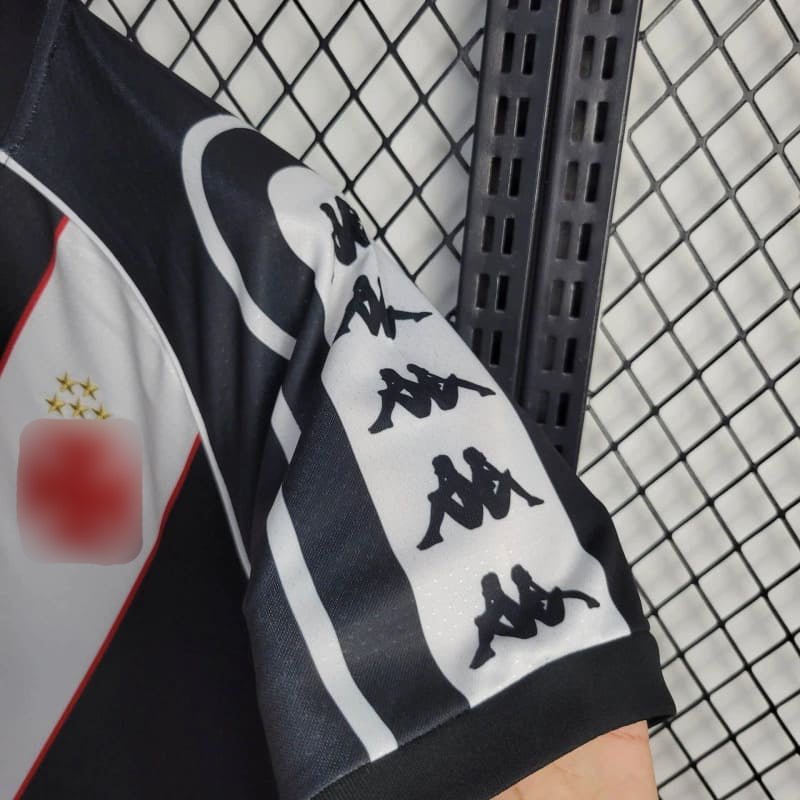 Camisa Vasco Edição Especial 24/25 Kappa Masculina - Preto+Branco - DA Sports Oficial