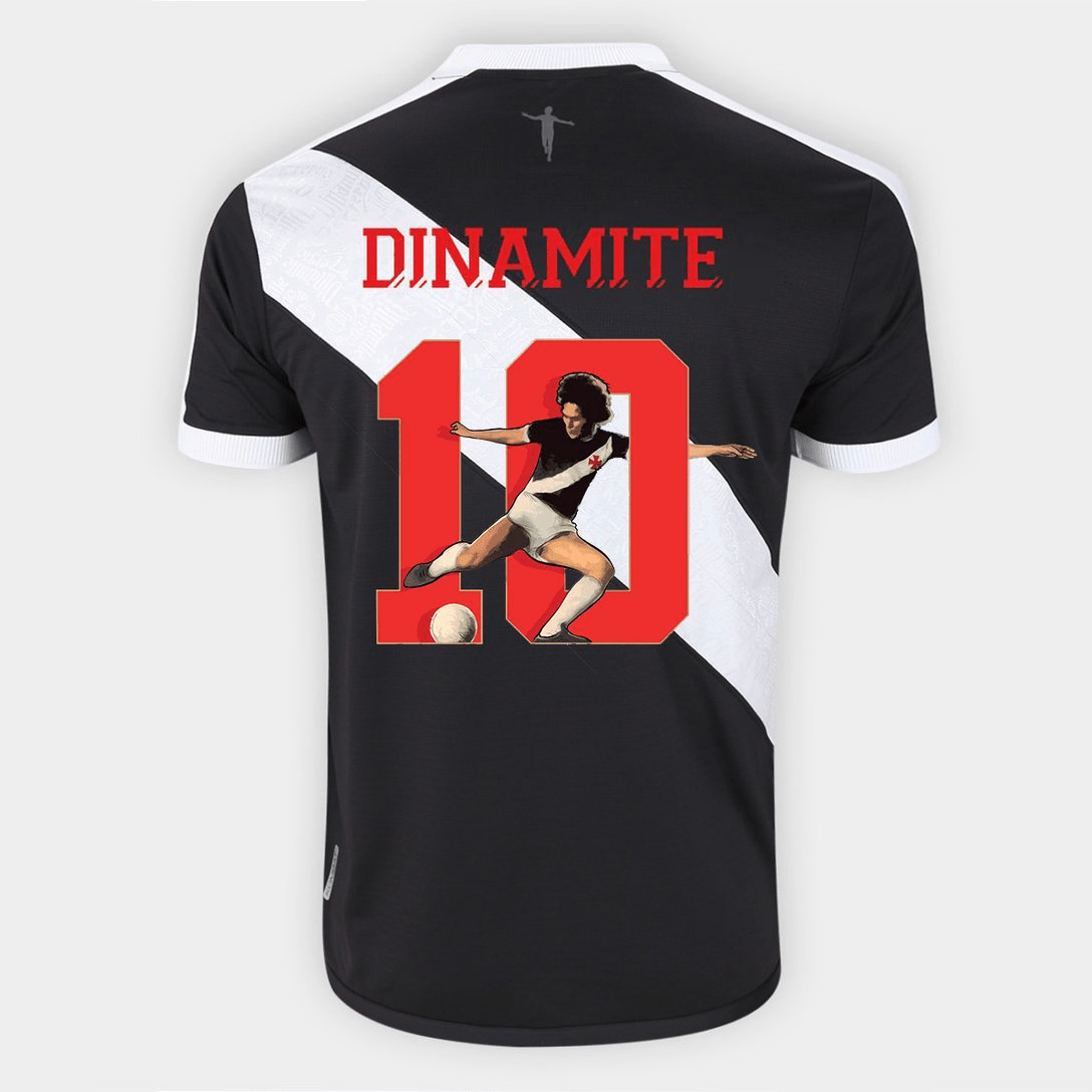 Camisa Vasco I 24/25 Kappa Masculina - Preta (Roberto Dinamite) - DA Sports Oficial