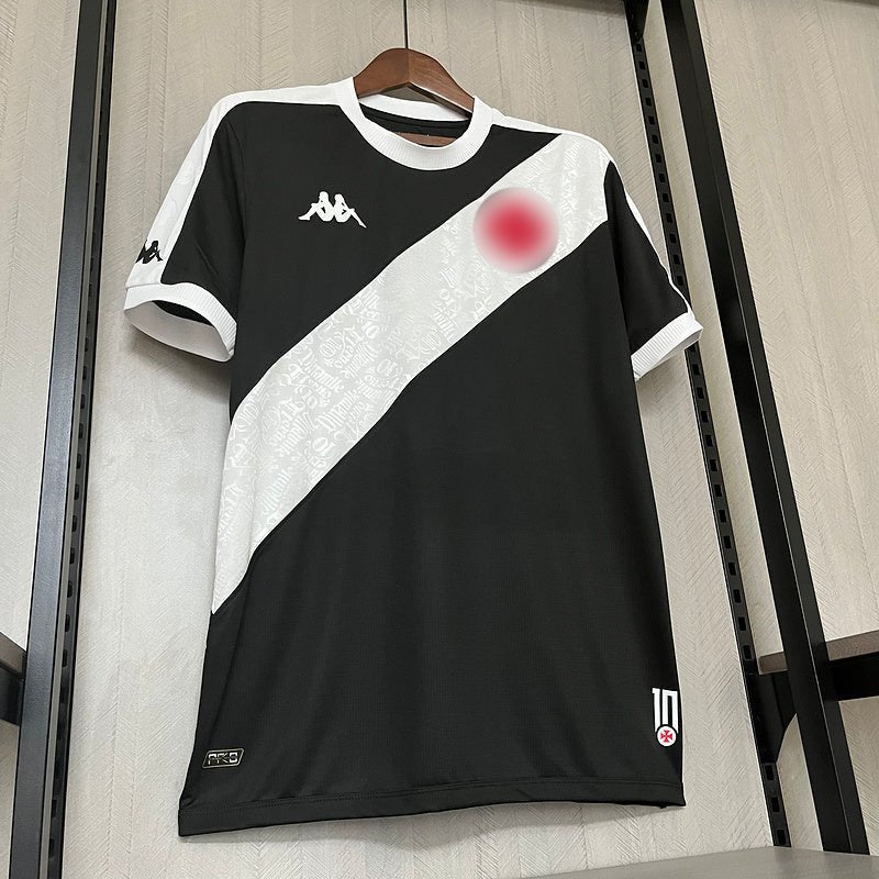 Camisa Vasco I 24/25 Kappa Masculina - Preto+Branco - DA Sports Oficial