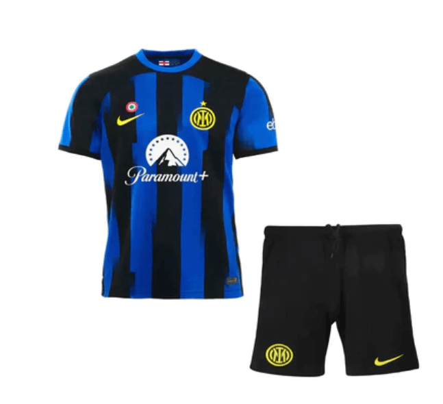 Conjunto Infantil Inter de Milão Home 23/24 - Azul e Preto - DA Sports Oficial
