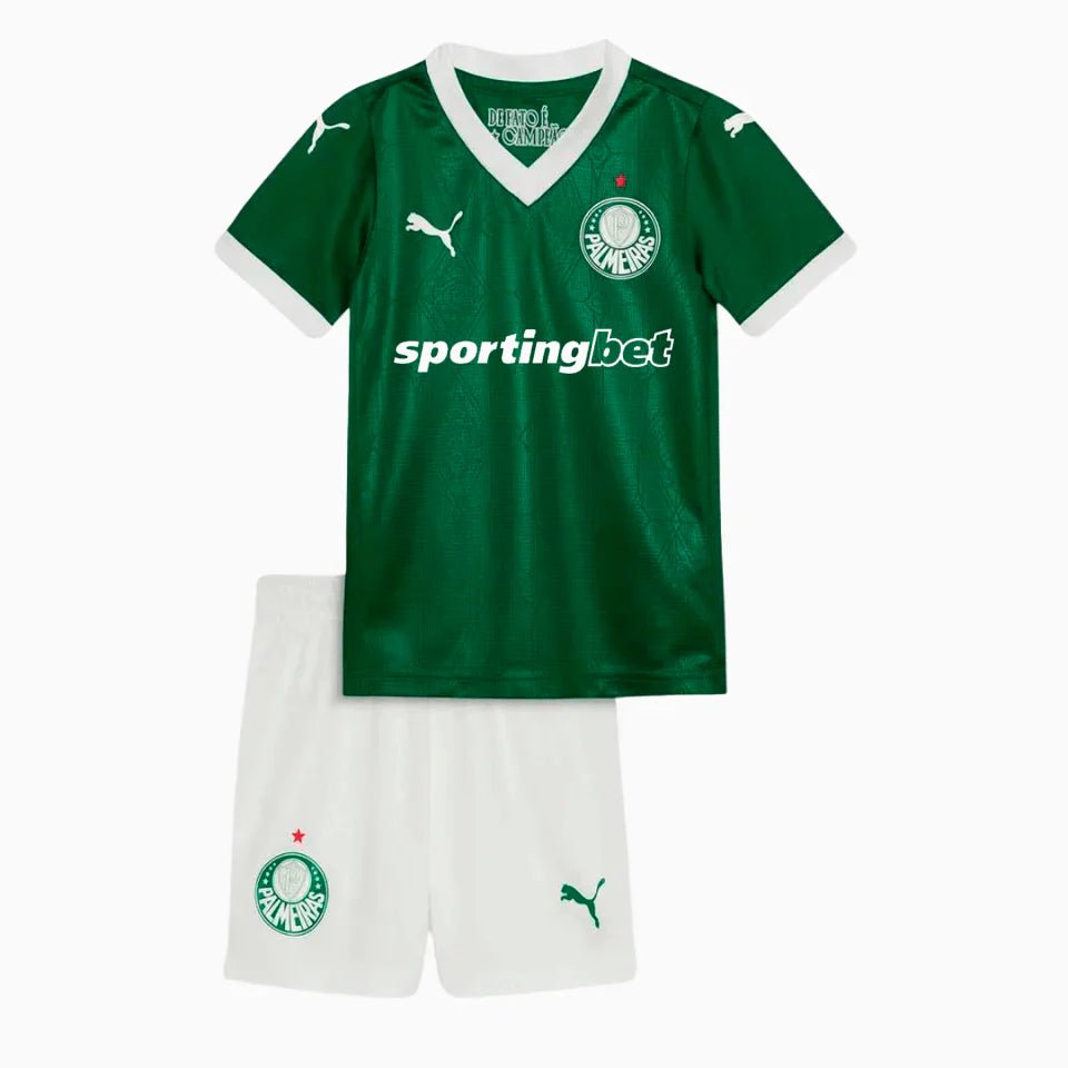 Conjunto Infantil Puma Palmeiras 2025/26 I - DA Sports Oficial