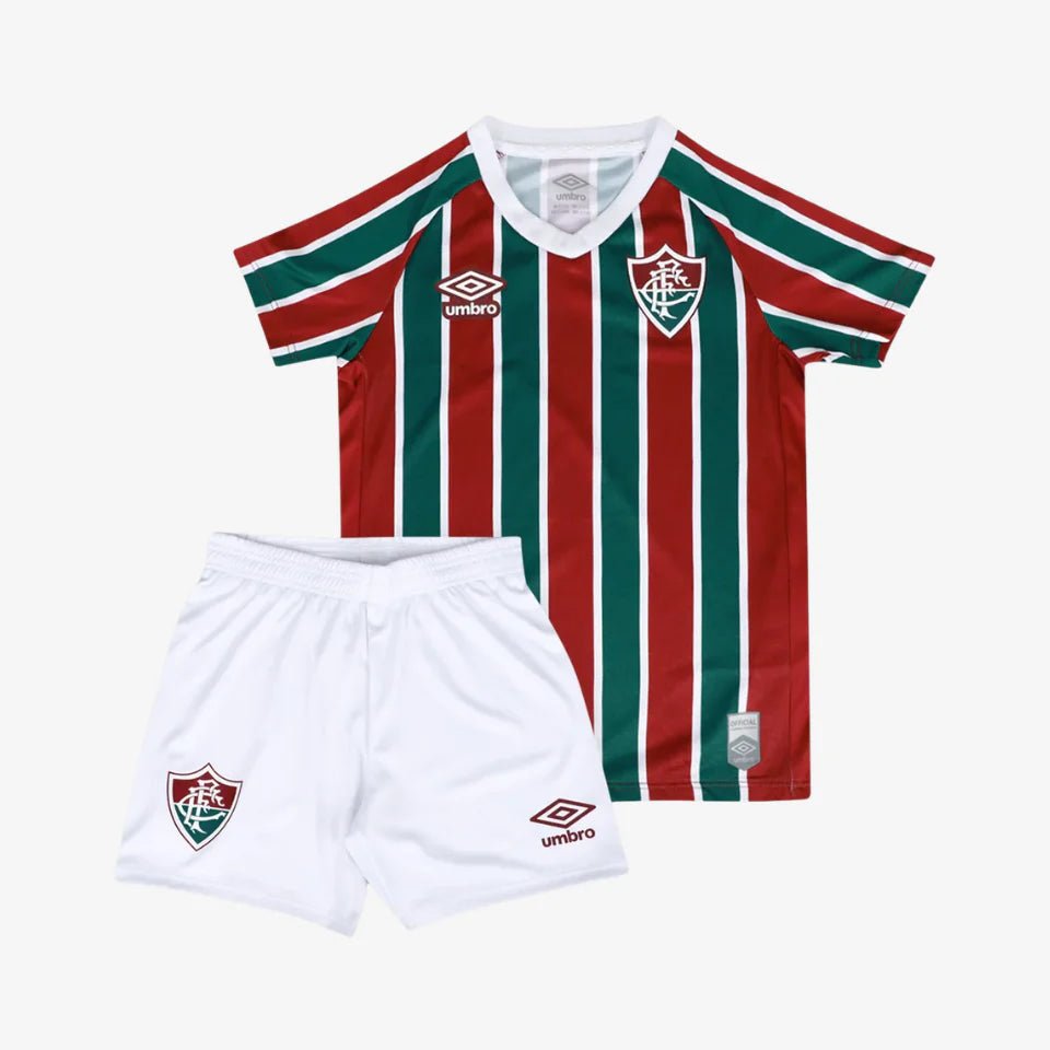 Conjunto Infantil Umbro Fluminense 2025/26 I - DA Sports Oficial