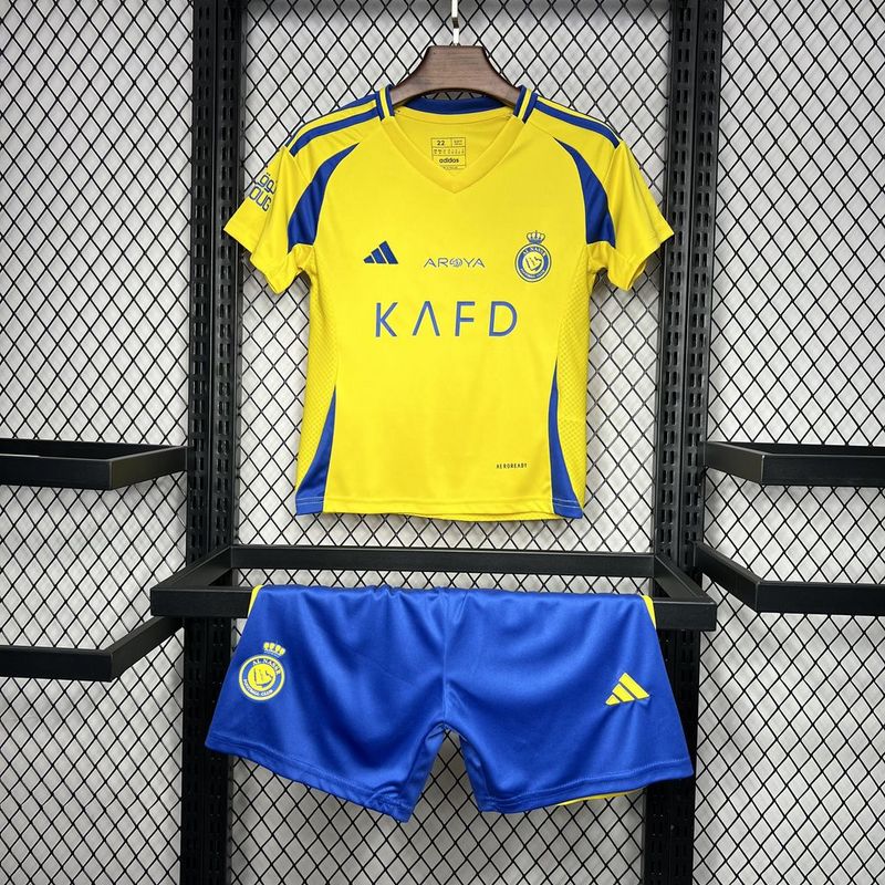 Kit Infantil Al - Nassr Home 24/25 - Amarelo - DA Sports Oficial
