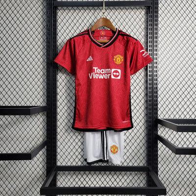 Kit Infantil Manchester United 23/24 - Vermelho - DA Sports Oficial