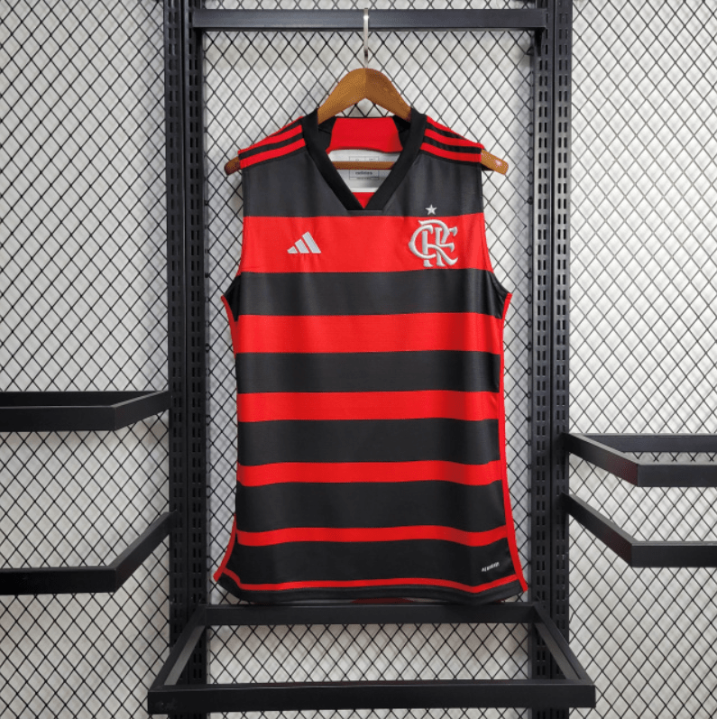 Regata do Flamengo I 24/25 s/n° Torcedor Adidas Masculina - Vermelho+Preto - DA Sports Oficial